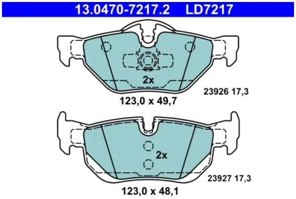SET PLĂCUȚE FRÂNĂ DISC