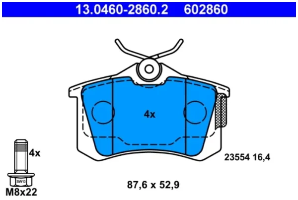 Set placute frana, frana disc | ATE