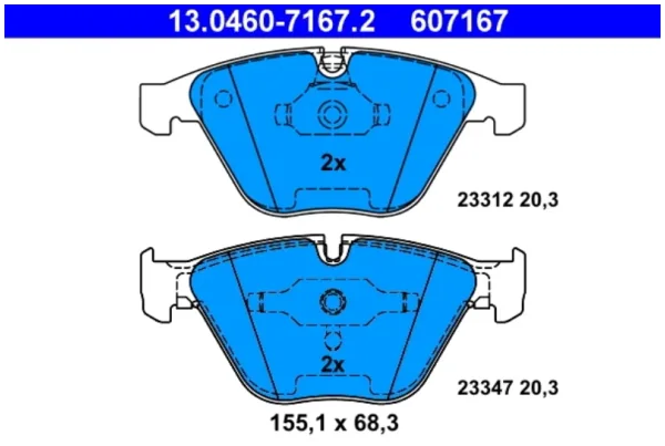 SET PLĂCUȚE FRÂNĂ FRÂNĂ DISC
