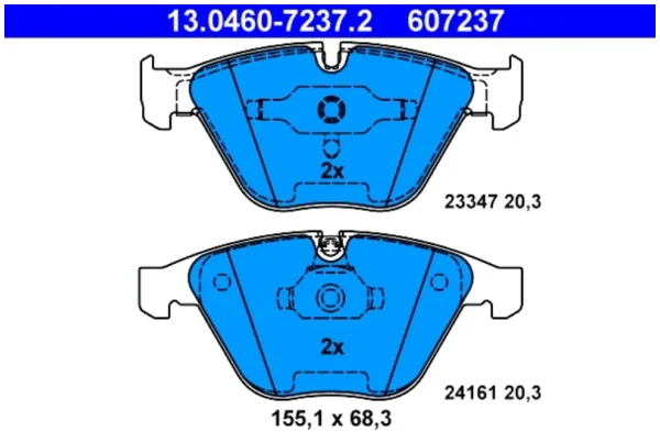 Set placute frana, frana disc