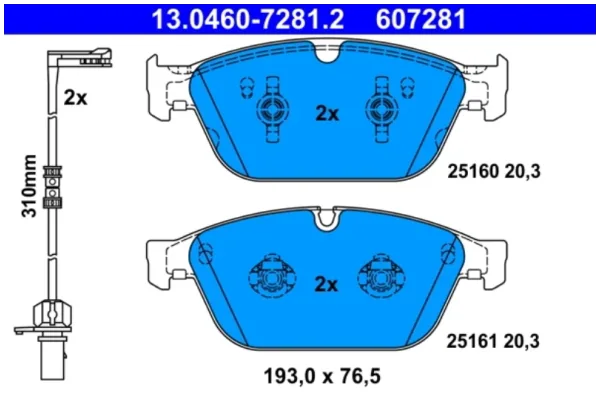 SET PLĂCUȚE FRÂNĂ, FRÂNĂ DISC
