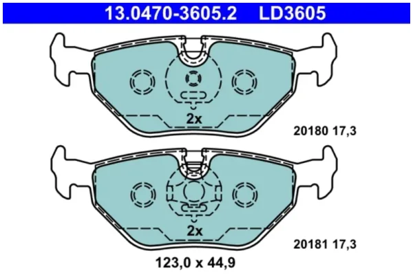 SET placute frana, frana disc | ATE