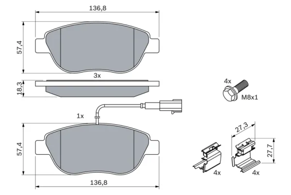 SET PLACUTE FRANA DISC