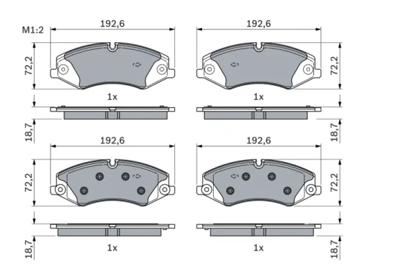 Set plăcuțe frână disc Bosch