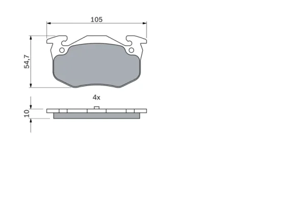 Set plăcuțe frână, frână disc | Bosch
