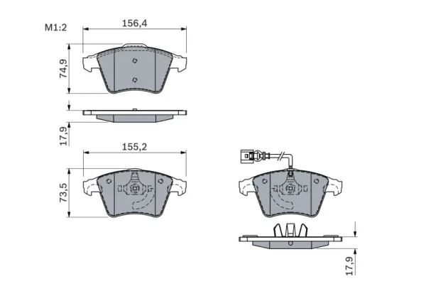 Set plăcuțe frână, frână disc | Bosch