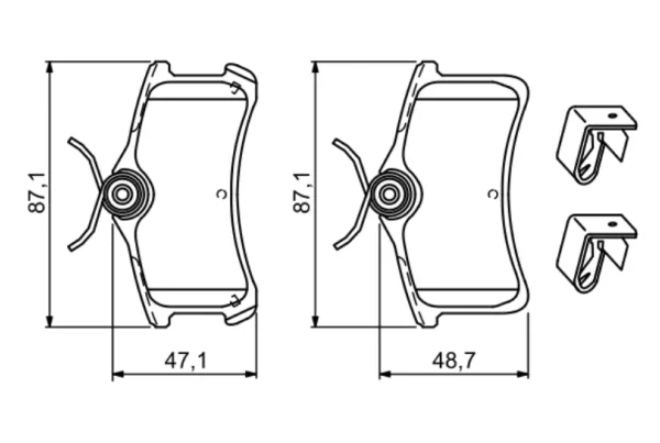 SET PLĂCUŢE FRÂNĂ, FRÂNĂ DISC | Bosch