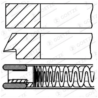 INELE DE PISTON FORD FOCUS 1,0 14- STD