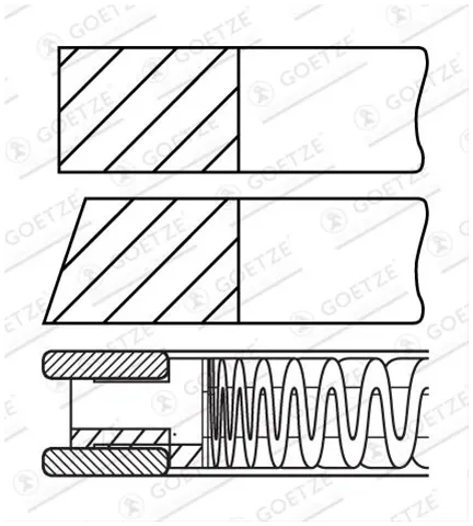 INELE DE PISTON VW 1,2 76,50 STD
