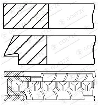 Inele piston Ford Mondeo 2.0 00-