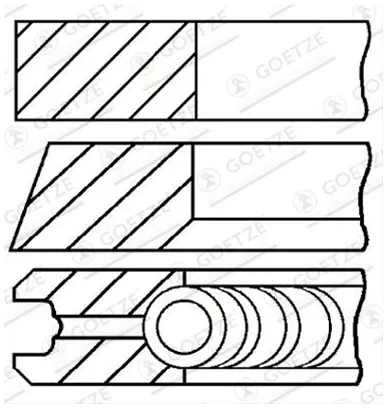 Inele piston VW Transporter 1.7D 84-