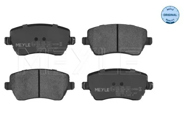 Set plăcuțe frână, frână disc | Meyle