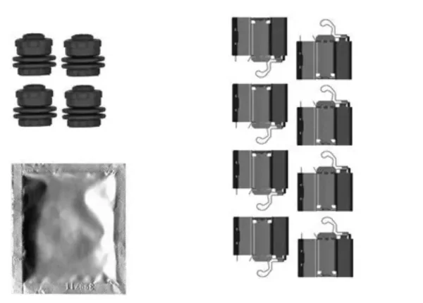 Set accesorii plăcuțe frână | Textar