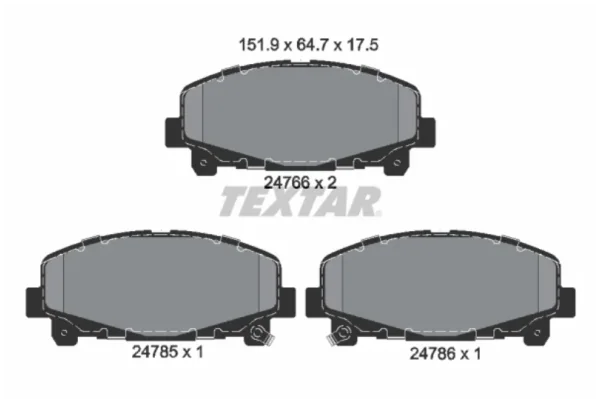 Set pastile frana, frana disc