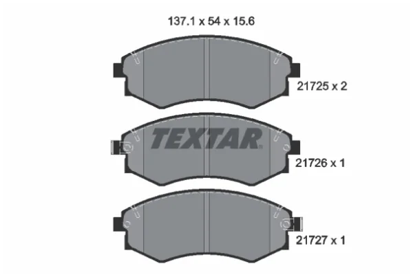 SET PLACUTE FRANA, FRANA DISC | Textar