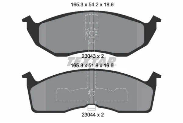 Set plăcuțe frână, frână disc | Textar