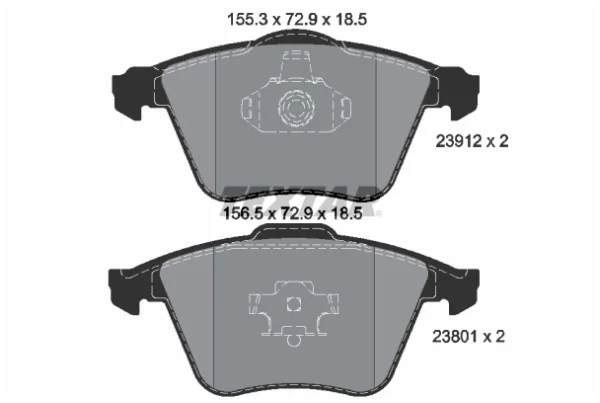 Set plăcuțe frână, frână disc | Textar