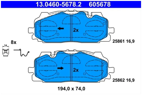 Set Placute Frana