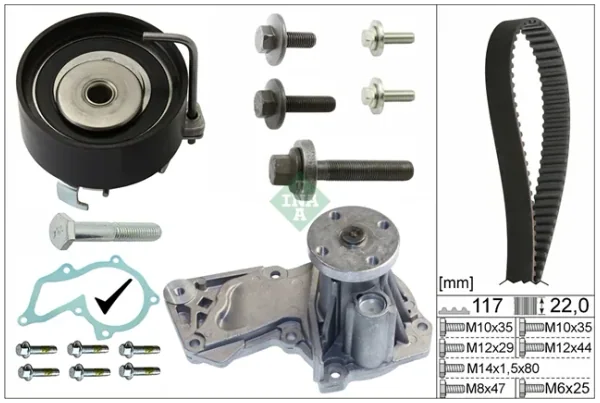 Set Pompa Apa + Curea Dintata