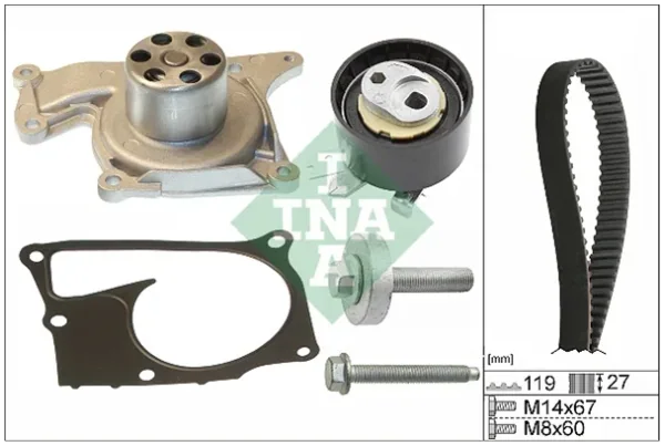 Set Pompa Apa + Curea Dintata