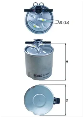 Filtru Combustibil - Mahle