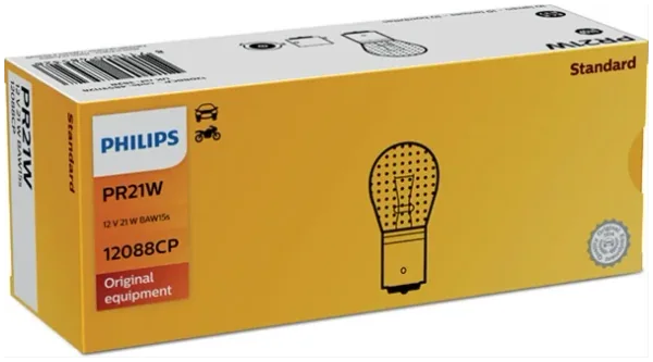 Bec Rosu 12v21w Tip Pr21w (Se Factureaza Cate 10)