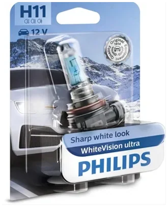 Blister 1 Bec H11 12v55w White Vision Ultra