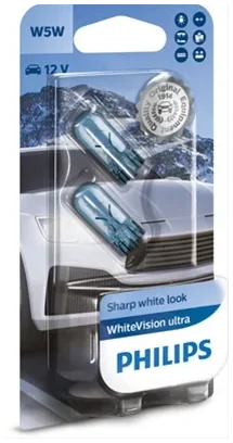 Blister 2 Becuri W5w 12v5w White Vision Ultra